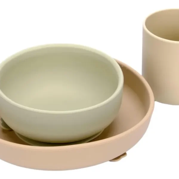 Set plato, bowl y vaso de silicona
