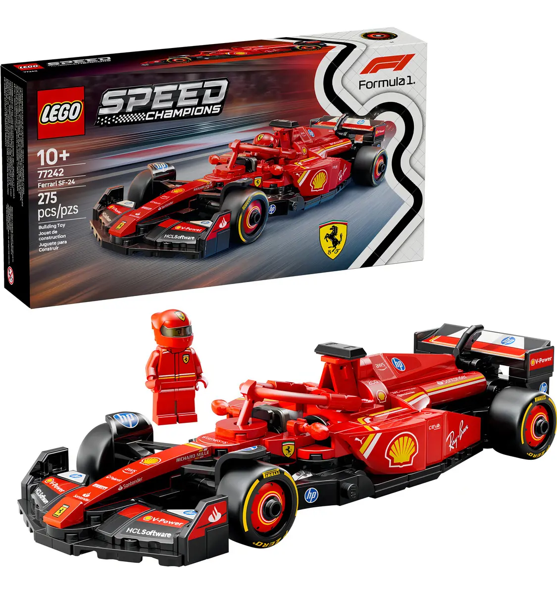 D_NQ_NP_2X_949922-MLA99458968638_112025-F LEGO speed champions auto de carreras Ferrari SF-24 F1 10+ - Image 1