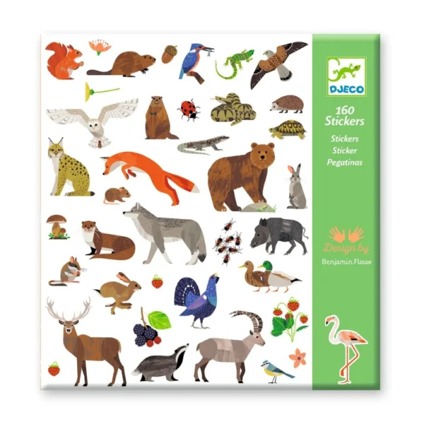 Djeco Stickers – Animales del Bosque