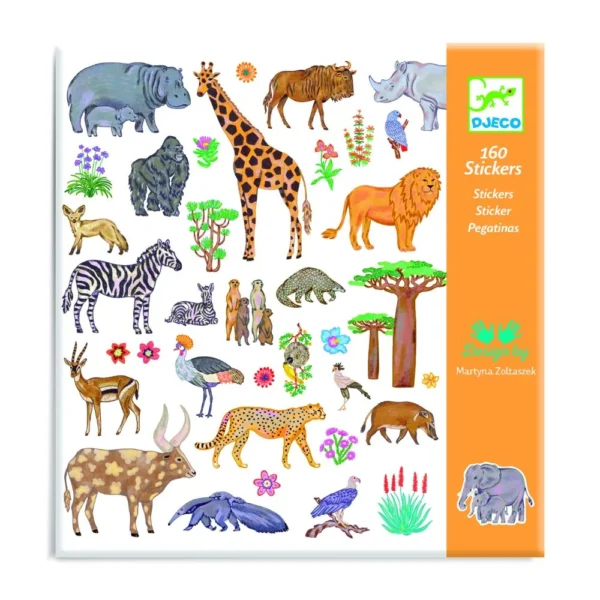 Djeco Stickers – Animales de la Sabana