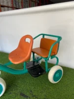 Triciclo Retro Verde - Con asiento trasero - Image 3